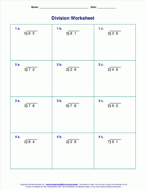 9 6Th Grade Math Long Division Worksheet 
