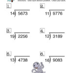 Awesome Free Long Division Worksheets Collection Worksheet For Kids
