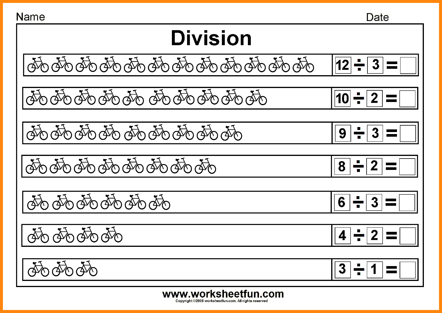 Beginner Division Worksheets Division Free Printable Worksheets 
