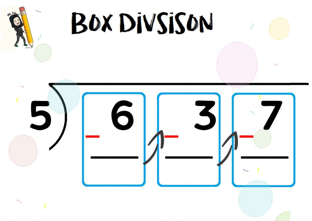 Box Long Division Worksheet