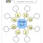 Divide By 2 1 Division Maths Worksheets For Year 2 age 6 7 By