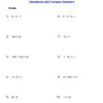 Dividing Complex Numbers Worksheet Worksheet