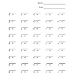 Division 3 Minute Drill Worksheet