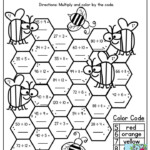 Division Facts Multiply And Color By Code Math Division Math
