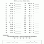Division Math Facts Practice Worksheets Mattie Haywood s English