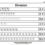 Division Sharing Equally Picture Division 14 Worksheets