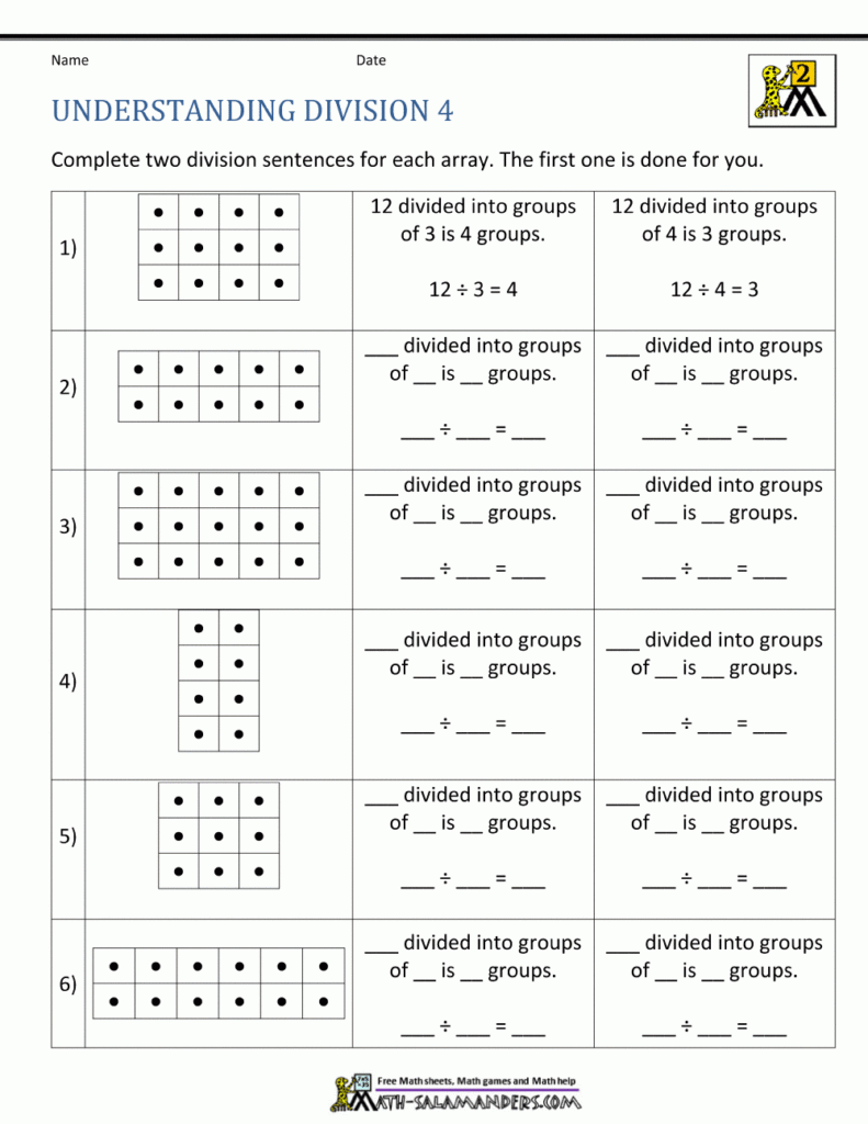  Division Using Arrays Worksheet Free Download Goodimg co