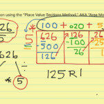 Division W 1 digit Divisors Using The Place Value Sections Method AKA