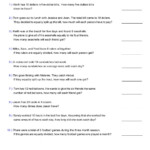 Division Word Problems 2 Worksheet