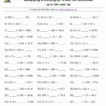 Division Worksheets Mixed Multiplication And Division Multiplying And