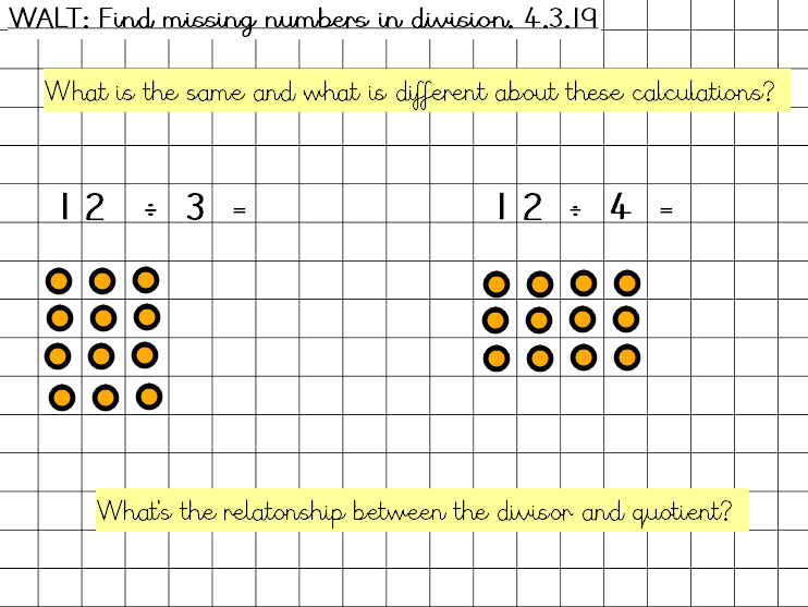 Find Missing Numbers In Division Teaching Resources
