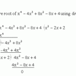 Finding Square Root By Division Method High School Mathematics