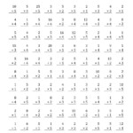 Fourth Grade Division Math Printable Worksheet Edumonitor 7 Best