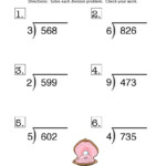 Fun And Engaging Math Long Division Remainder Worksheet 1 2 For Your
