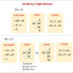Grade 6 Math Worksheet Multiplication And Division Long Division With A
