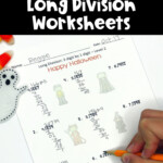 Halloween Long Division Worksheet Long Division Worksheets