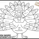 Long Division Color By Number Thanksgiving Printables Tooth The Movie
