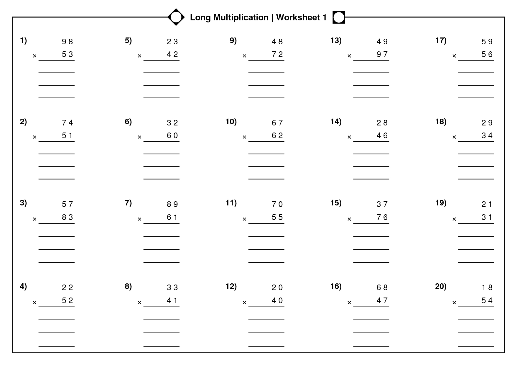 Long Division Worksheet Part Ii With Answer Key By Teach December 