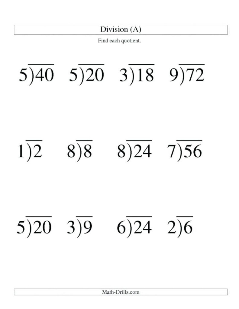 Long Division Worksheets 5th Grade Thekidsworksheet