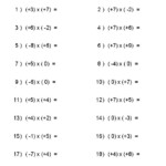 Math Worksheet Integers Worksheets Dynamically Created Integers