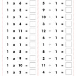Multiplication And Division Worksheets Printable For Mixed Practice