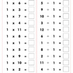 Multiplication Division Worksheets Times Tables Worksheets