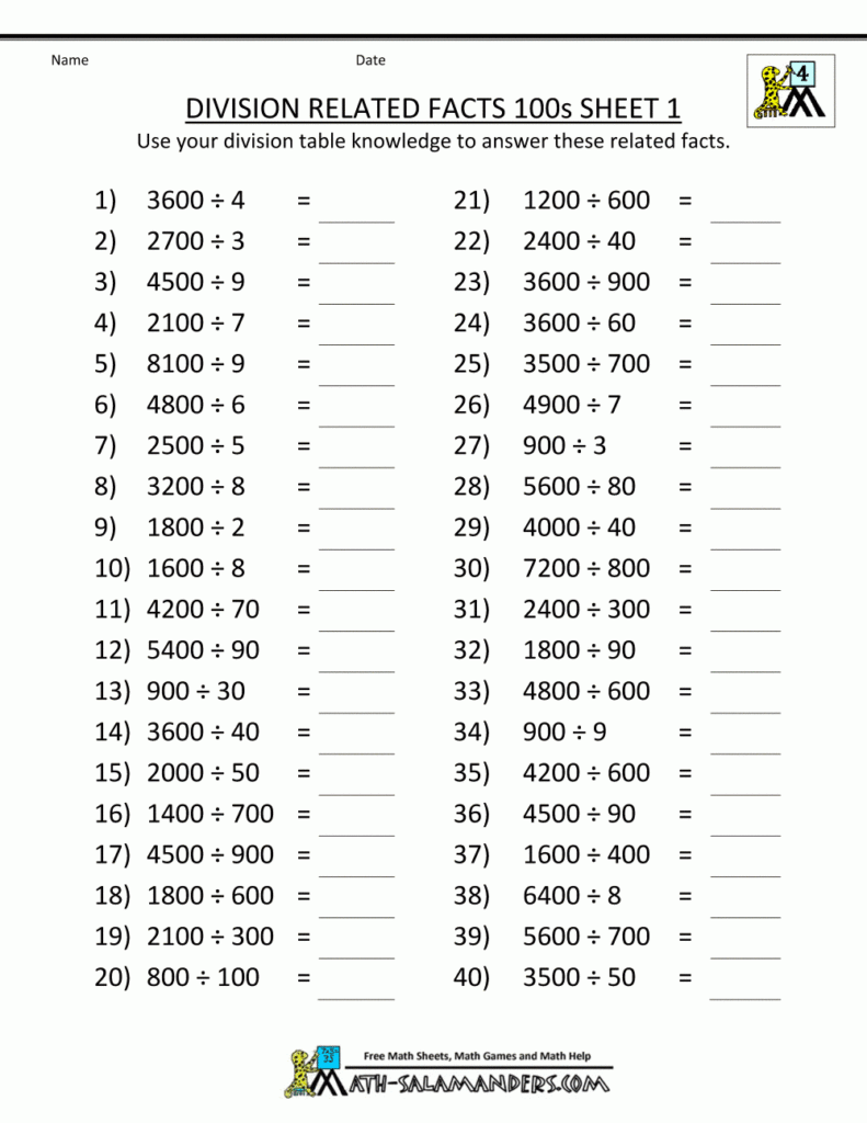 Printable Multiplication And Division Table PrintableMultiplication