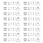 Relationship Between Multiplication And Division Worksheets Times