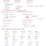 Scientific Notation Worksheets With Answer Key