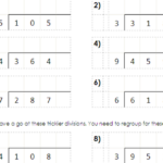 Short Division Tu Carrying Numbers Extra Practise Tmk Education Long Division Questions Year 5