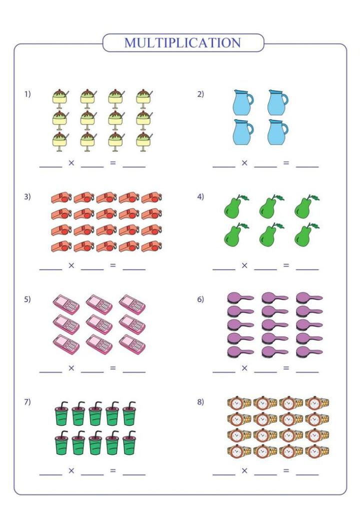 Simple Multiplication Free Math Worksheets In 2022 Multiplication 