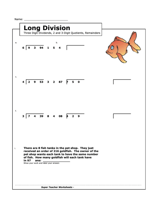 Super Teacher Worksheets Long Division Answer Key Divisonworksheets