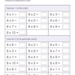 Worksheet To Print Revise The 8 Times Table Memozor