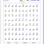 Worksheets On Multiplication And Division For Grade 4